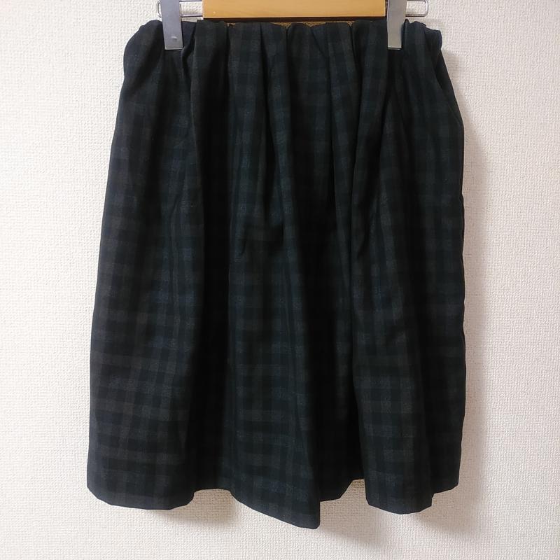 ロペピクニック ROPE' PICNIC スカート ひざ丈スカート 38 チェック 黒 / ブラック / X 灰 / グレー /  レディース USED 古着 中古 10012809