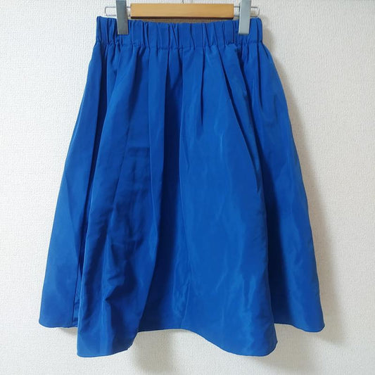 ロペピクニック ROPE' PICNIC スカート ひざ丈スカート 38 無地 青 / ブルー /  レディース USED 古着 中古 10012817