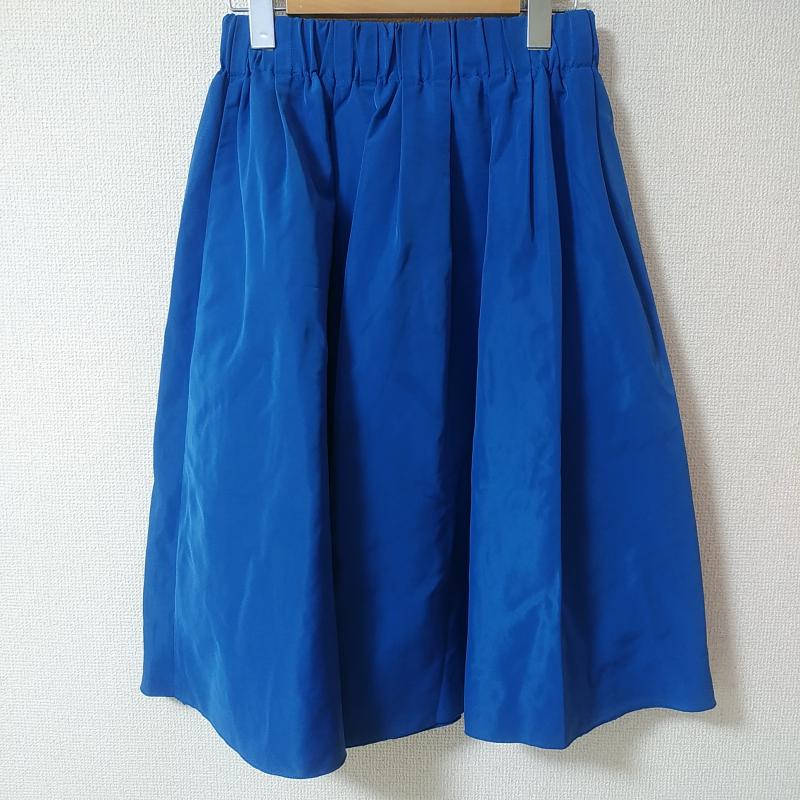 ロペピクニック ROPE' PICNIC スカート ひざ丈スカート 38 無地 青 / ブルー /  レディース USED 古着 中古 10012817