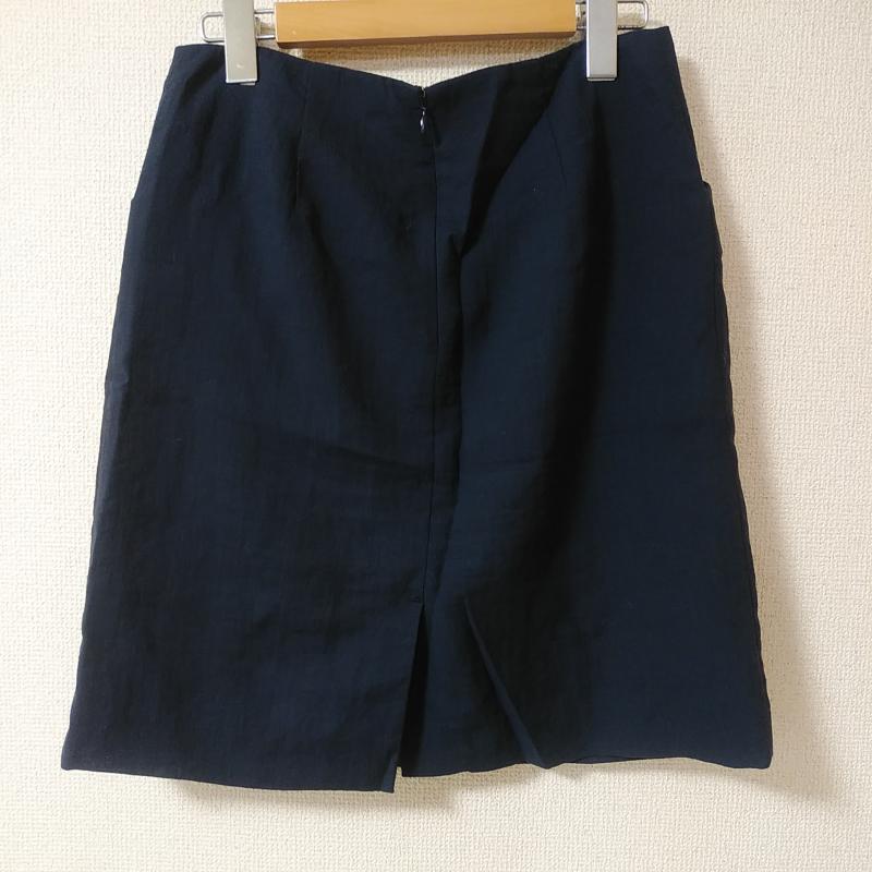 ロペピクニック ROPE' PICNIC スカート ひざ丈スカート 38 無地 紺 / ネイビー /  レディース USED 古着 中古 10012820