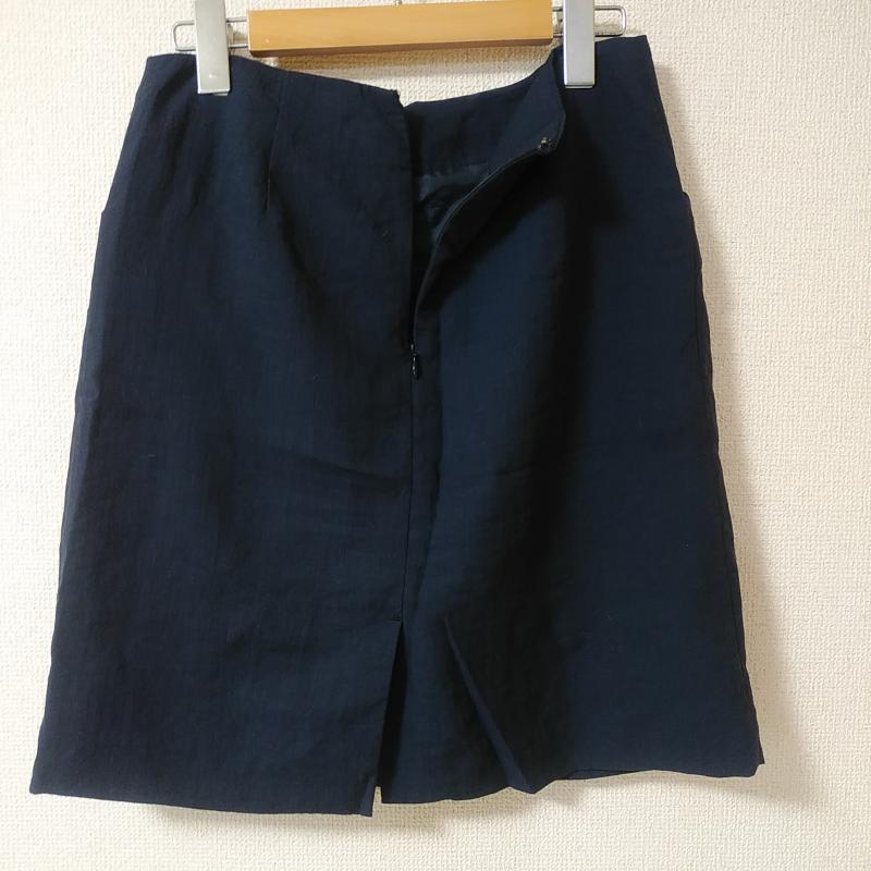 ロペピクニック ROPE' PICNIC スカート ひざ丈スカート 38 無地 紺 / ネイビー /  レディース USED 古着 中古 10012820