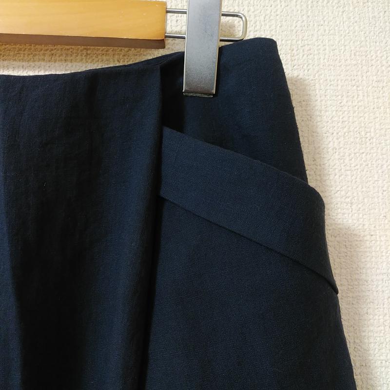 ロペピクニック ROPE' PICNIC スカート ひざ丈スカート 38 無地 紺 / ネイビー /  レディース USED 古着 中古 10012820
