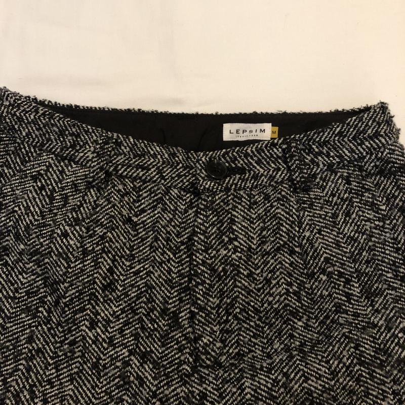 レプシムローリーズファーム LEPSIMLOWRYSFARM パンツ ショートパンツ ツイードショートパンツ M  黒 / ブラック / X 灰 / グレー /  レディース USED 古着 中古 10012963