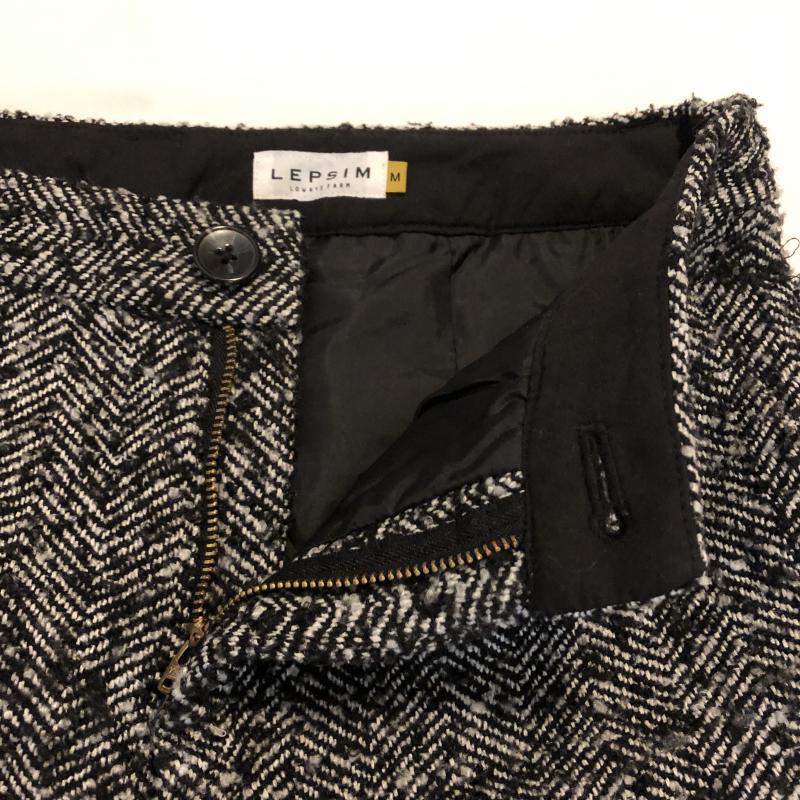 レプシムローリーズファーム LEPSIMLOWRYSFARM パンツ ショートパンツ ツイードショートパンツ M  黒 / ブラック / X 灰 / グレー /  レディース USED 古着 中古 10012963