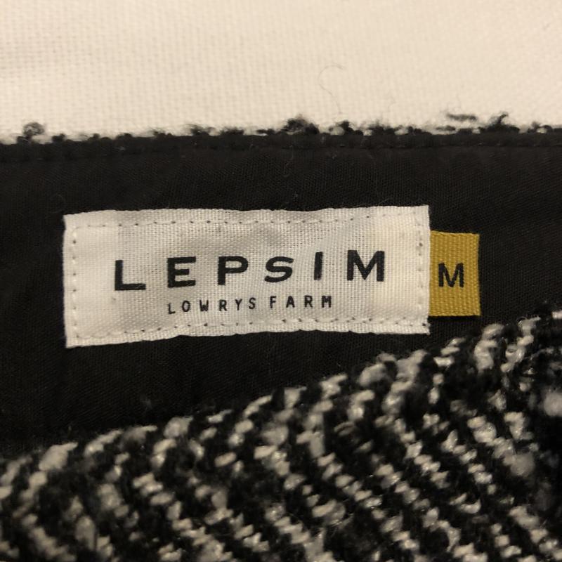 レプシムローリーズファーム LEPSIMLOWRYSFARM パンツ ショートパンツ ツイードショートパンツ M  黒 / ブラック / X 灰 / グレー /  レディース USED 古着 中古 10012963