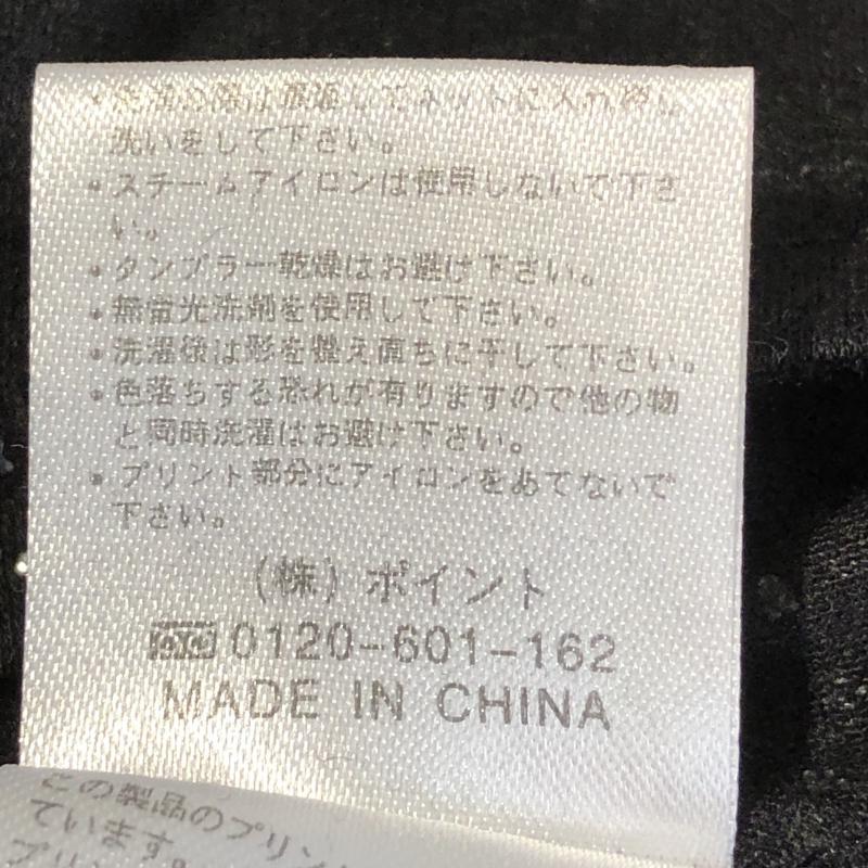 ローリーズファーム LOWRYS FARM カットソー 半袖 M 無地 X  黒 / ブラック / X 銀 / シルバー /  レディース USED 古着 中古 10012987