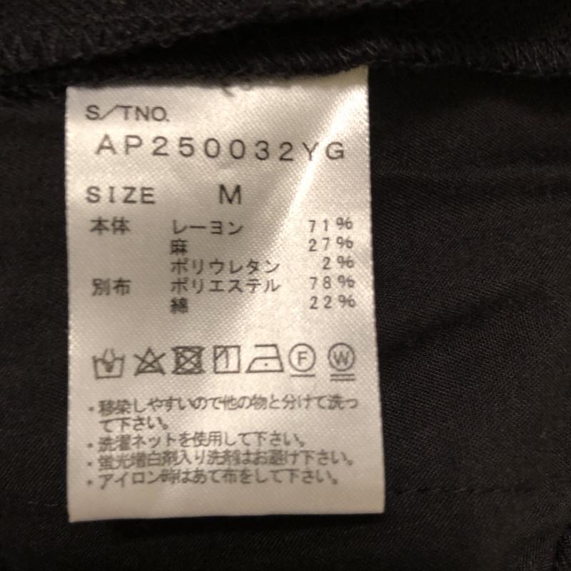 アパートバイローリーズ apart by lowrys パンツ スラックス M 無地 黒 / ブラック /  レディース USED 古着 中古 10013017