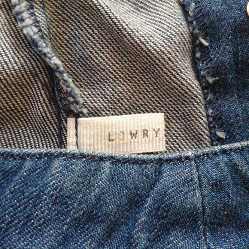 ローリーズファーム LOWRYS FARM スカート ひざ丈スカート デニムスカート M 無地 インディゴ / インディゴ /  レディース USED 古着 中古 10013065