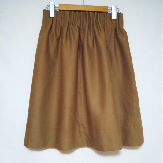ラボラトリーワーク laboratory work スカート ひざ丈スカート M 無地 茶 / ブラウン /  レディース USED 古着 中古 10013087