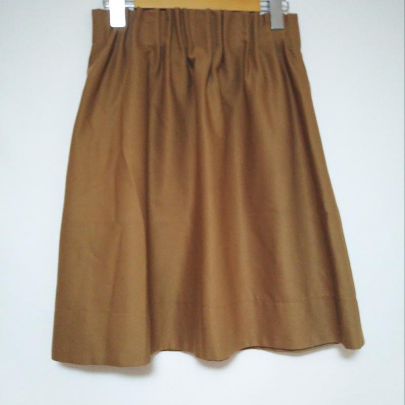 ラボラトリーワーク laboratory work スカート ひざ丈スカート M 無地 茶 / ブラウン /  レディース USED 古着 中古 10013087