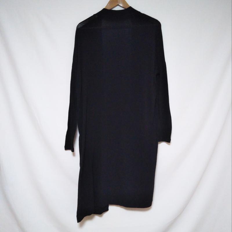 アズールバイマウジー AZUL BY MOUSSY カーディガン 長袖 ロングカーディガン S 無地 黒 / ブラック /  レディース USED 古着 中古 10013118