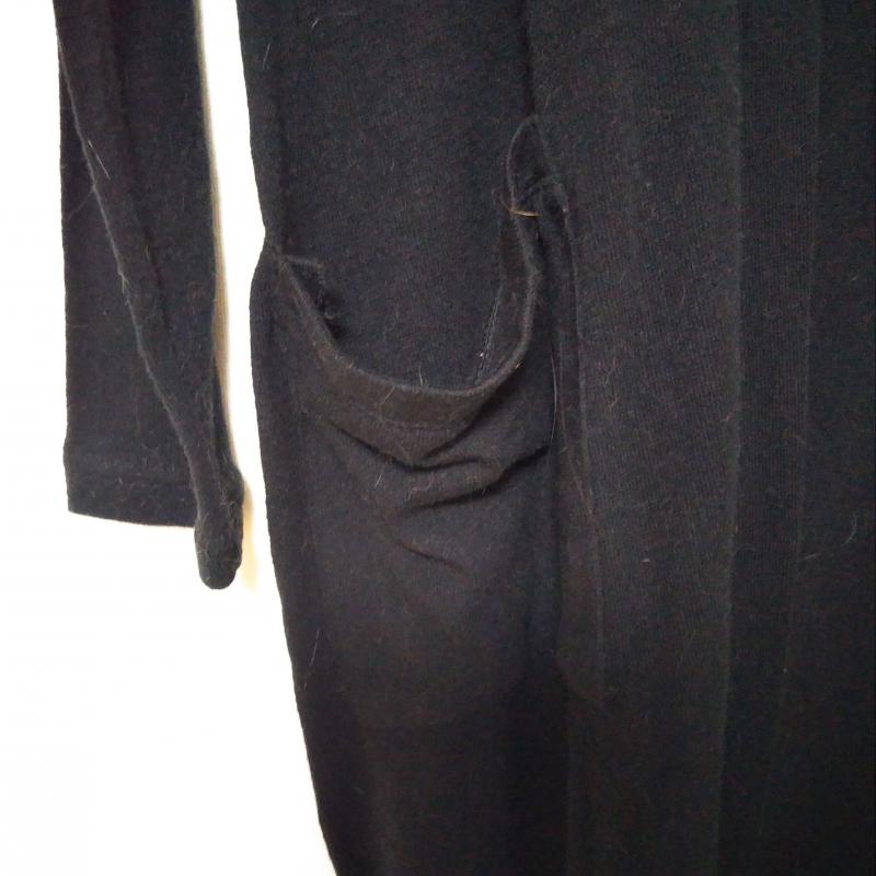 アズールバイマウジー AZUL BY MOUSSY カーディガン 長袖 ロングカーディガン S 無地 黒 / ブラック /  レディース USED 古着 中古 10013118