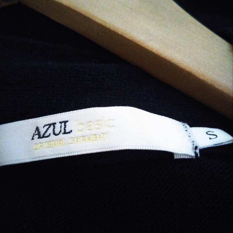 アズールバイマウジー AZUL BY MOUSSY カーディガン 長袖 ロングカーディガン S 無地 黒 / ブラック /  レディース USED 古着 中古 10013118