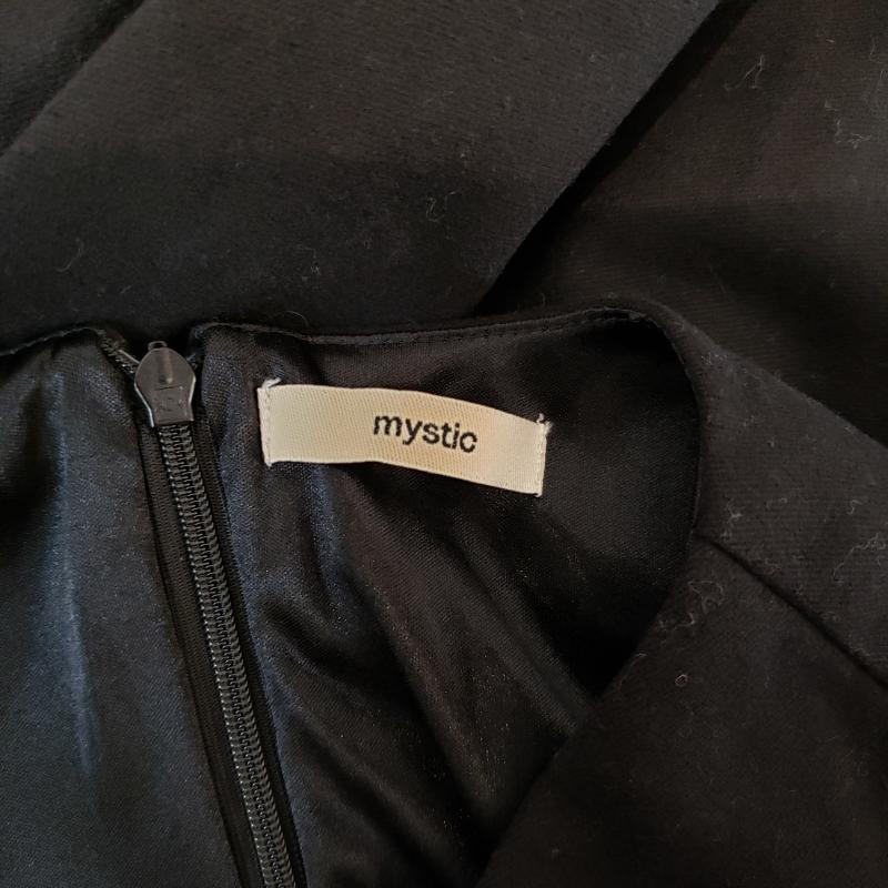 ミスティック mystic ワンピース ひざ丈スカート FREE 無地 黒 / ブラック /  レディース USED 古着 中古 10013125