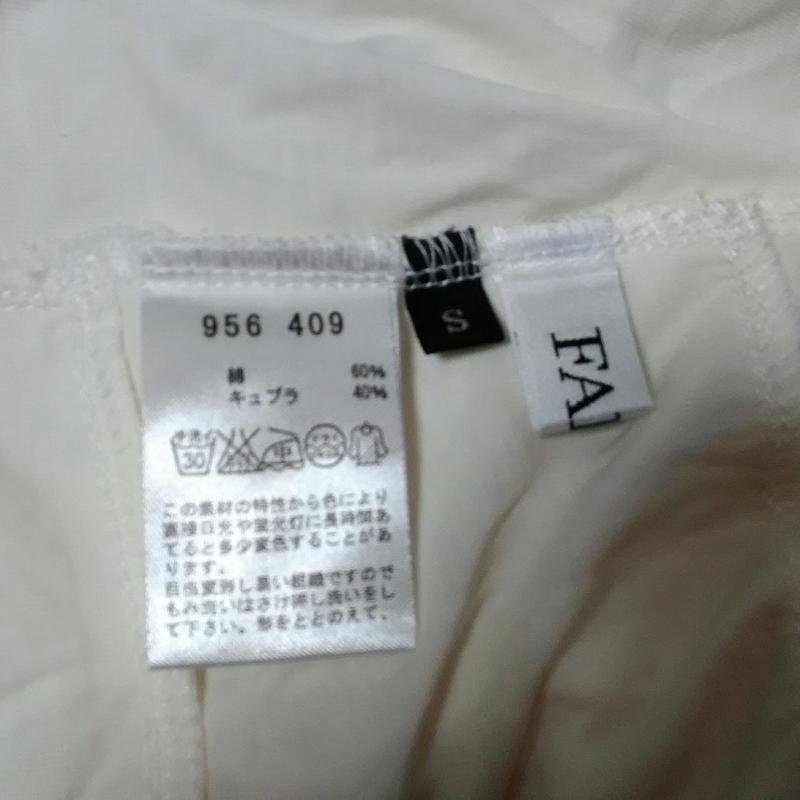 ファビア FABIA カットソー 半袖 S 無地 白 / ホワイト /  レディース USED 古着 中古 10013183
