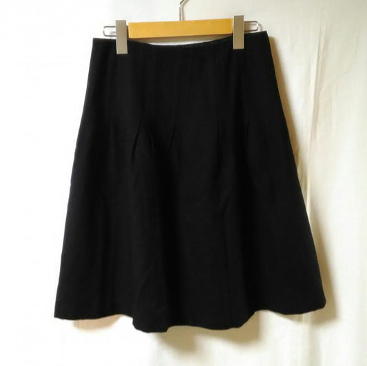 プロポーションボディドレッシング PROPORTION BODY DRESSING スカート ひざ丈スカート 2 無地 黒 / ブラック /  レディース USED 古着 中古 10013194