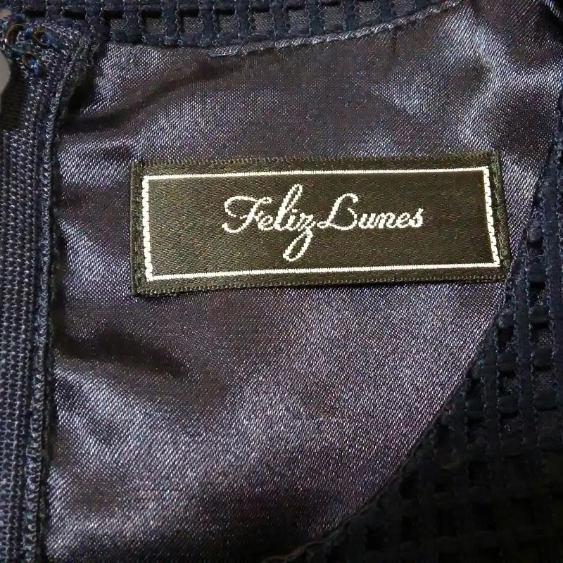 フェリースルネス Feliz Lunes カットソー 半袖 無地 紺 / ネイビー /  レディース USED 古着 中古 10013206