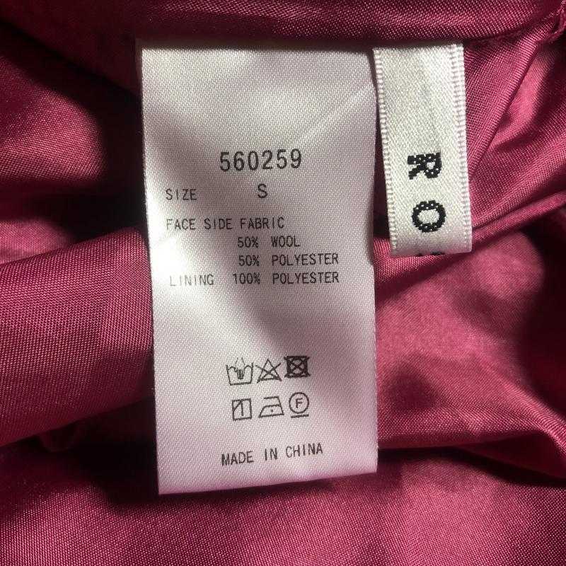 ロージー ROSIEE スカート ひざ丈スカート S 無地 赤 / レッド /  レディース USED 古着 中古 10013258