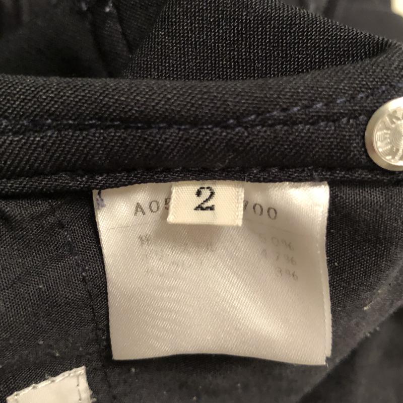 アルカリ alcali パンツ スラックス 2 無地 紺 / ネイビー /  レディース USED 古着 中古 10013298