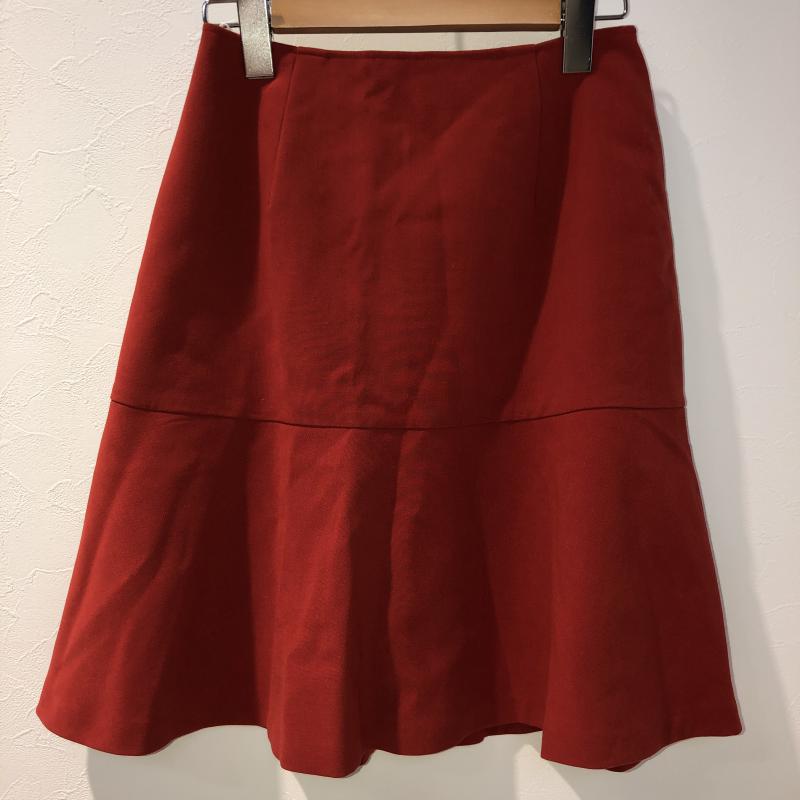 ルクールブラン le.coeur blanc スカート ひざ丈スカート 38 無地 赤 / レッド /  レディース USED 古着 中古 10013325