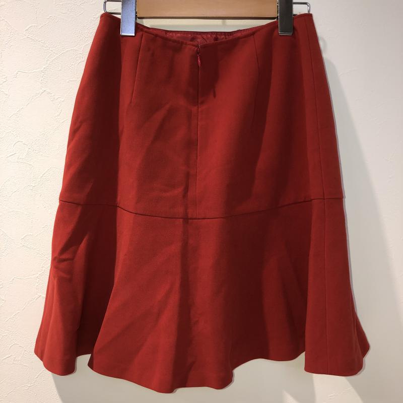 ルクールブラン le.coeur blanc スカート ひざ丈スカート 38 無地 赤 / レッド /  レディース USED 古着 中古 10013325