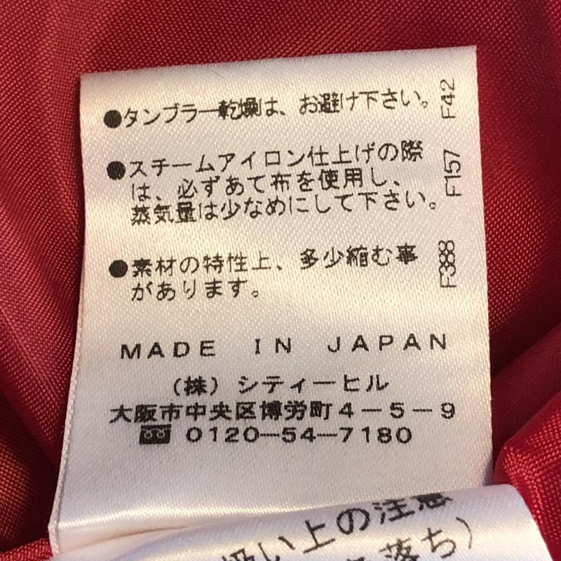 ルクールブラン le.coeur blanc スカート ひざ丈スカート 38 無地 赤 / レッド /  レディース USED 古着 中古 10013325