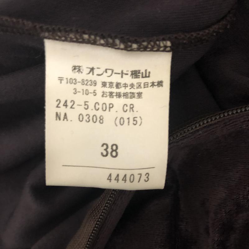 プライドグライド prideglide ワンピース ひざ丈スカート 38 無地 茶 / ブラウン /  レディース USED 古着 中古 10013340