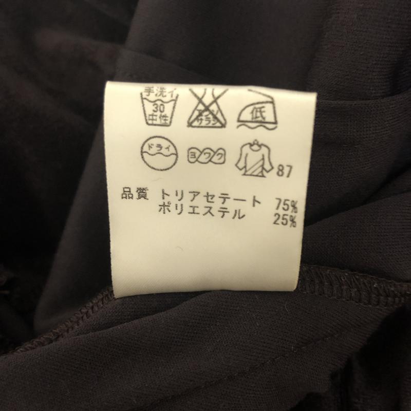 プライドグライド prideglide ワンピース ひざ丈スカート 38 無地 茶 / ブラウン /  レディース USED 古着 中古 10013340