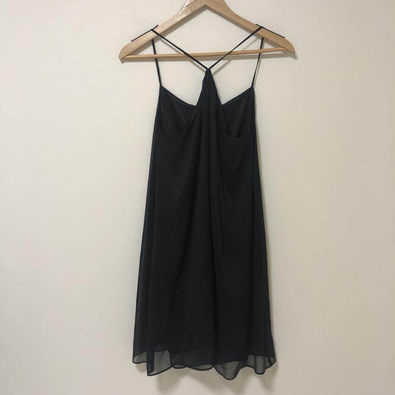 ロペピクニック ROPE' PICNIC ワンピース ひざ丈スカート 38 無地 黒 / ブラック /  レディース USED 古着 中古 10013353