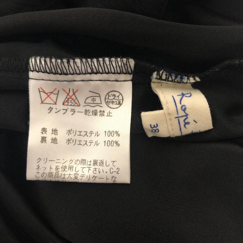 ロペピクニック ROPE' PICNIC ワンピース ひざ丈スカート 38 無地 黒 / ブラック /  レディース USED 古着 中古 10013353