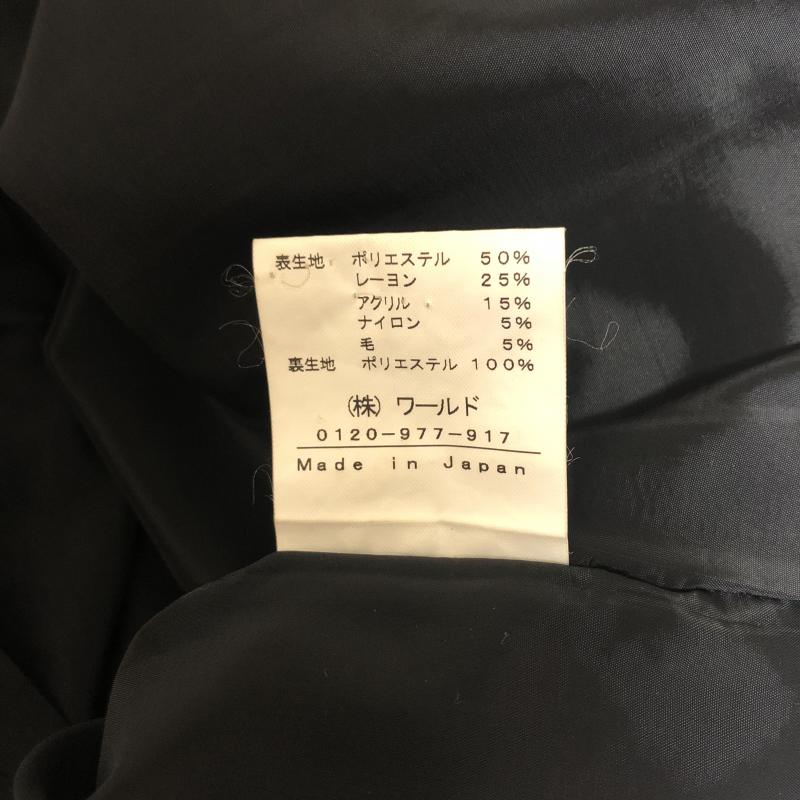 インディヴィ INDIVI ワンピース ひざ丈スカート ボーダー柄 黒 / ブラック / X 緑 / グリーン /  レディース USED 古着 中古 10013363