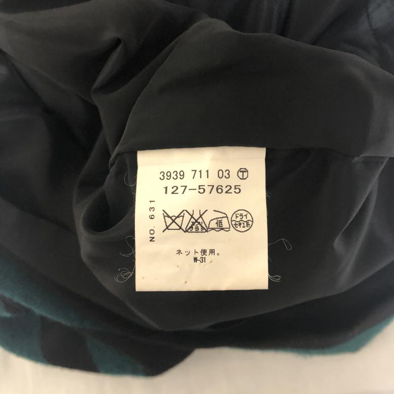 インディヴィ INDIVI ワンピース ひざ丈スカート ボーダー柄 黒 / ブラック / X 緑 / グリーン /  レディース USED 古着 中古 10013363