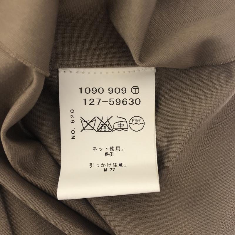 インディヴィ INDIVI ワンピース ひざ丈スカート 無地 ベージュ / ベージュ / X 黒 / ブラック /  レディース USED 古着 中古 10013364