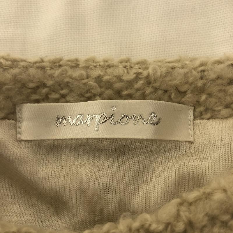 マルピオーネ marpione ワンピース ひざ丈スカート M 無地 ベージュ / ベージュ /  レディース USED 古着 中古 10013366
