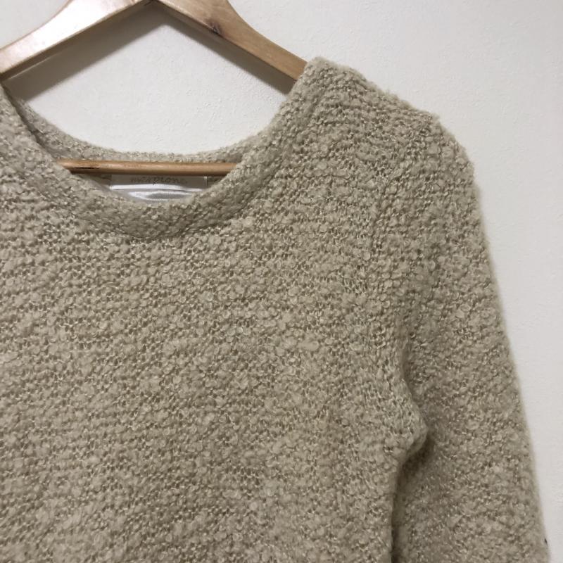 マルピオーネ marpione ワンピース ひざ丈スカート M 無地 ベージュ / ベージュ /  レディース USED 古着 中古 10013366