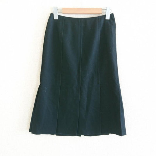 プロポーションボディドレッシング PROPORTION BODY DRESSING スカート ひざ丈スカート 1 無地 黒 / ブラック /  レディース USED 古着 中古 10013463
