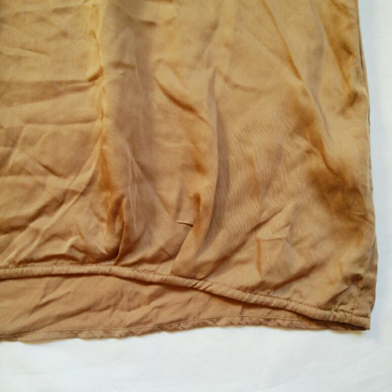 ペルルペッシュ Perle Peche シャツ、ブラウス 長袖 38 無地 茶 / ブラウン /  レディース USED 古着 中古 10013509