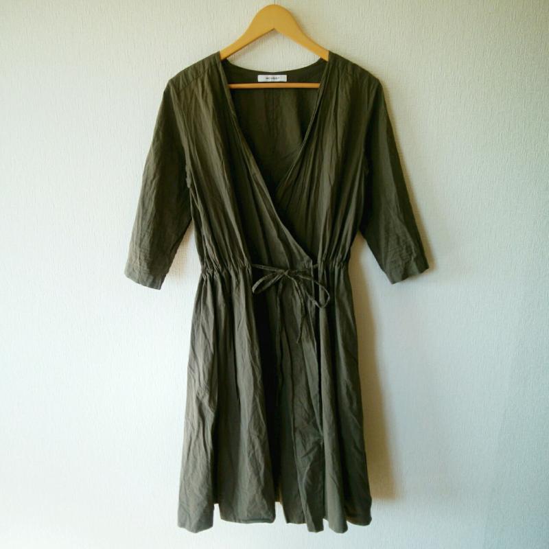 マウジー MOUSSY ワンピース ロングスカート カシュクールワンピース FREE 無地 緑 / グリーン /  レディース USED 古着 中古 10013538