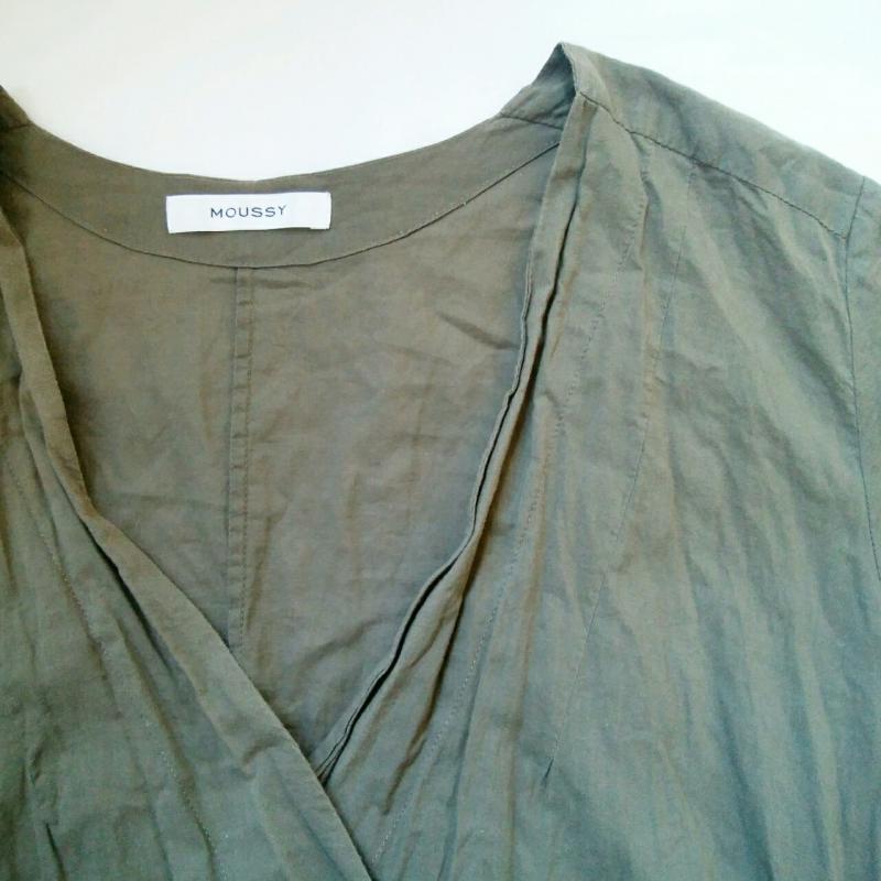 マウジー MOUSSY ワンピース ロングスカート カシュクールワンピース FREE 無地 緑 / グリーン /  レディース USED 古着 中古 10013538