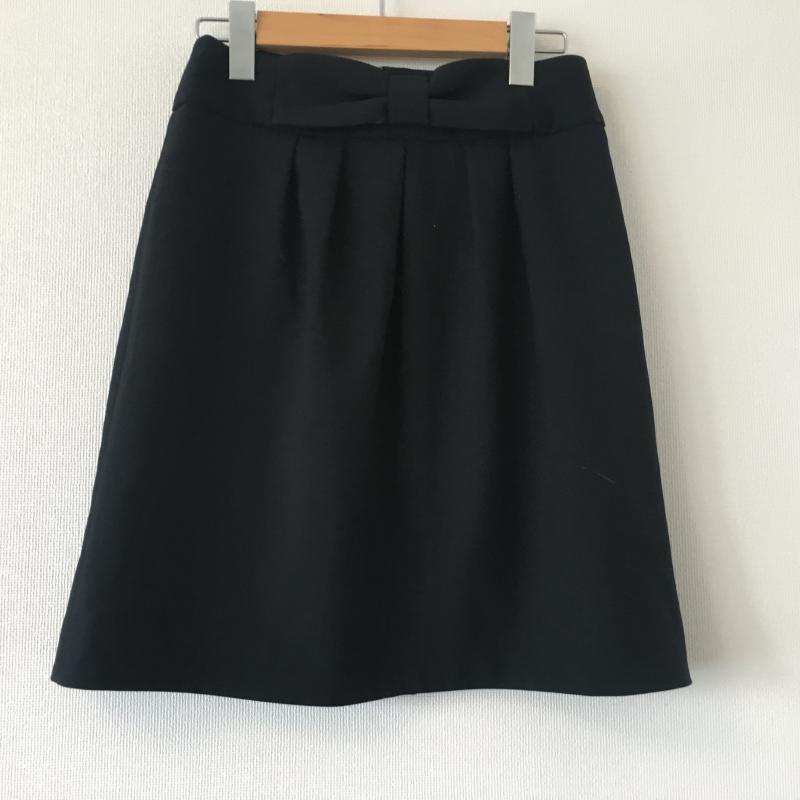 ロペピクニック ROPE' PICNIC スカート ミニスカート 36 無地 黒 / ブラック /  レディース USED 古着 中古 10013676