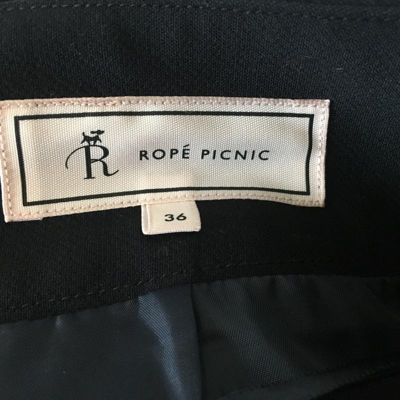 ロペピクニック ROPE' PICNIC スカート ミニスカート 36 無地 黒 / ブラック /  レディース USED 古着 中古 10013676