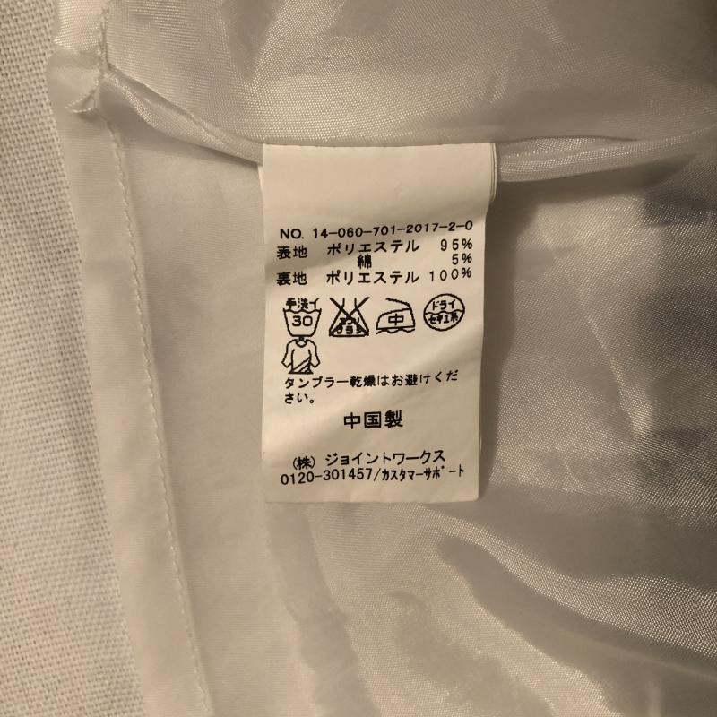 シンプリシテェ Simplicite スカート ひざ丈スカート 36 チェック 白 / ホワイト / X 黒 / ブラック /  レディース USED 古着 中古 10013802