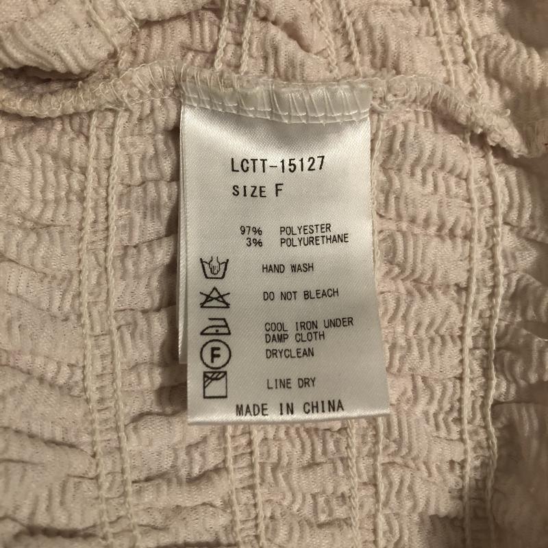 ローズバッド ROSE BUD カットソー 七分袖 FREE 総柄 白 / ホワイト /  レディース USED 古着 中古 10013825