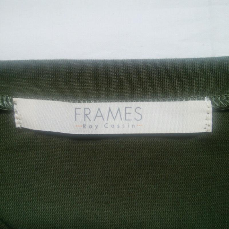 フレームス レイカズン frames RAY CASSIN カットソー 長袖 FREE 無地 X 刺繍 緑 / グリーン /  レディース USED 古着 中古 10013858