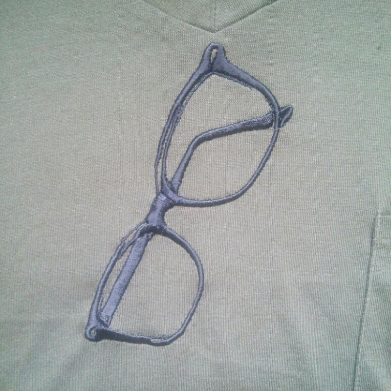 フレームス レイカズン frames RAY CASSIN カットソー 長袖 FREE 無地 X 刺繍 緑 / グリーン /  レディース USED 古着 中古 10013858