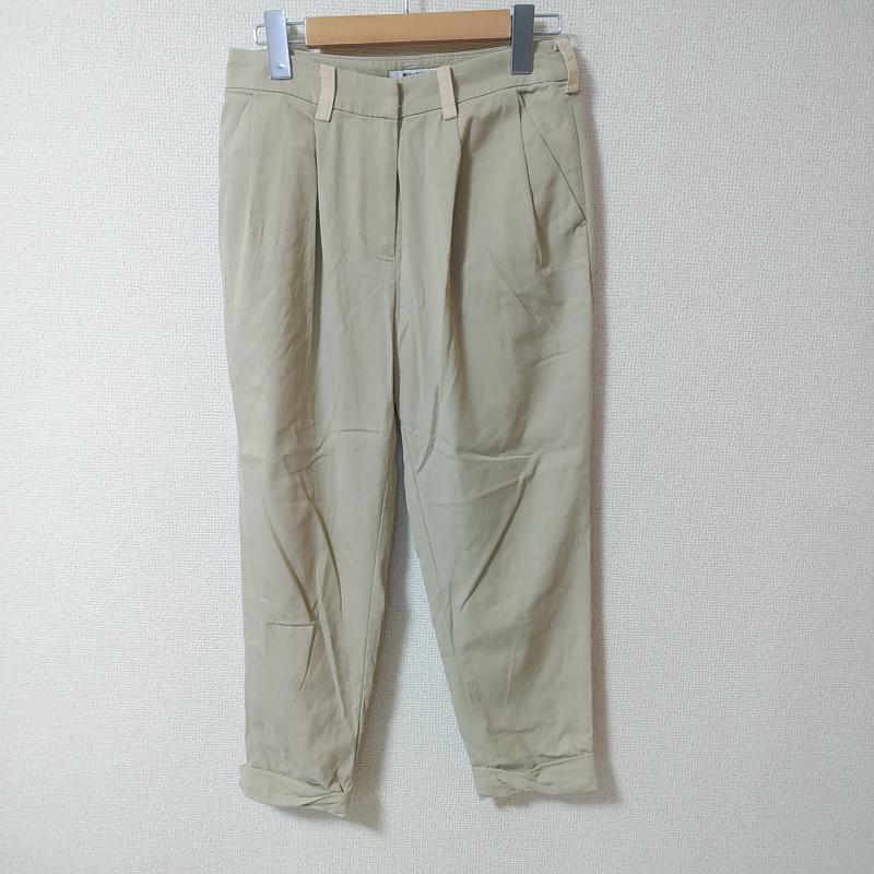 ナチュラルビューティーベーシック NATURAL BEAUTY BASIC ボトムス ボトムス テーパードパンツ S 無地 ベージュ / ベージュ /  レディース USED 古着 中古 10013881