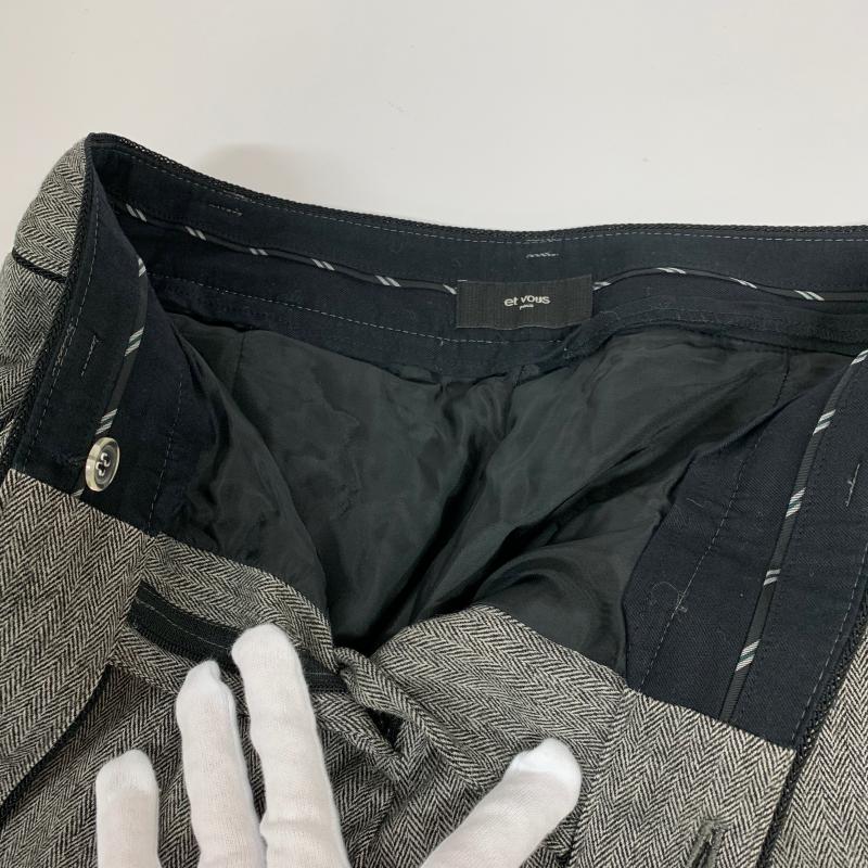 エウ゛ー et vous パンツ スラックス 34 総柄 灰 / グレー /  レディース USED 古着 中古 10013988