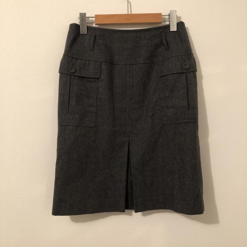 マカフィー MACPHEE スカート ひざ丈スカート 無地 灰 / グレー /  レディース USED 古着 中古 10014059