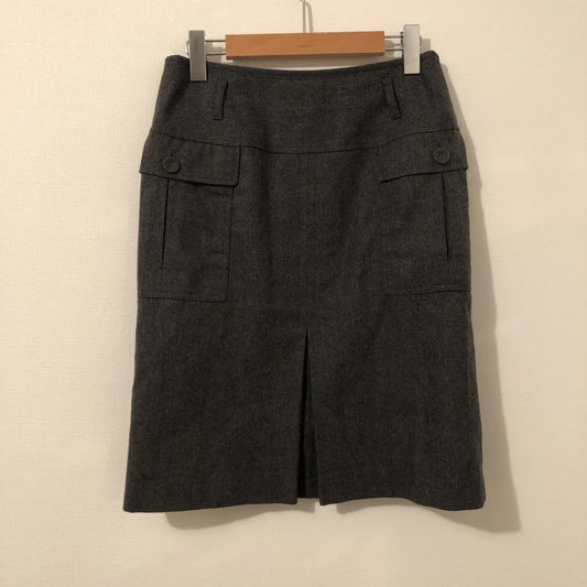 マカフィー MACPHEE スカート ひざ丈スカート 無地 灰 / グレー /  レディース USED 古着 中古 10014059