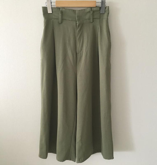 シンプリシテェ Simplicite ボトムス ボトムス ガウチョパンツ 無地 カーキ / カーキ /  レディース USED 古着 中古 10014117